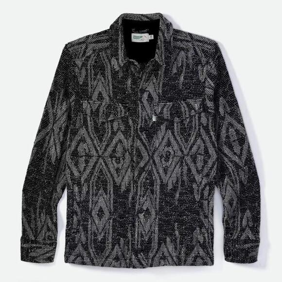 Wellen Other - Wellen Black and Gray Jaccard Button-Up Heavy Shirt - L